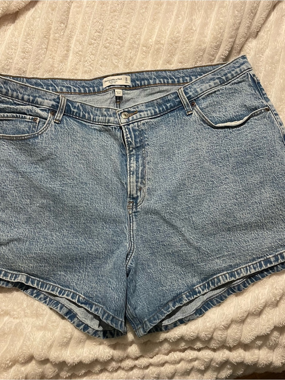 Abercrombie & Fitch Light Wash Denim Shorts